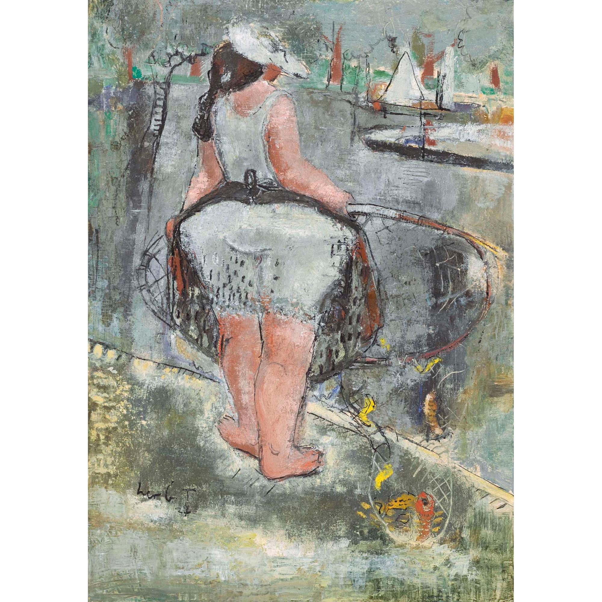 Adolf Herbst - Fischermädchen, 1937 Fisher Girl, 1937