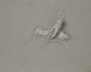 Adolf Hiremy-Hirschl - Deux mains tenant un évantail; et Deux études de bras