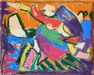 Adolf Hölzel - Abstrakte Komposition.