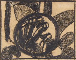 Adolf Hölzel - Komposition mit Kreis (Vögel im Nest)