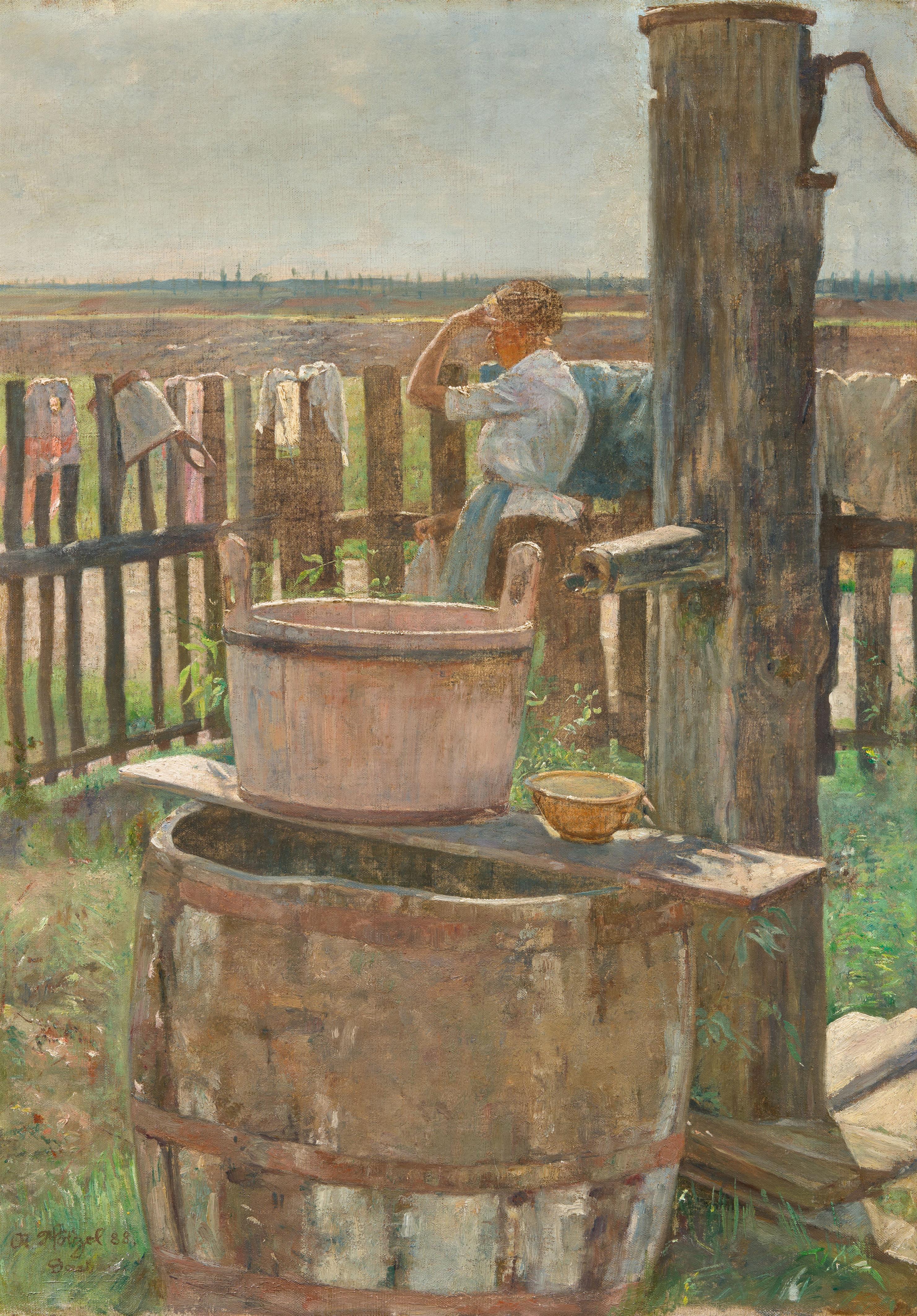Adolf Hölzel - Mädchen am Brunnen