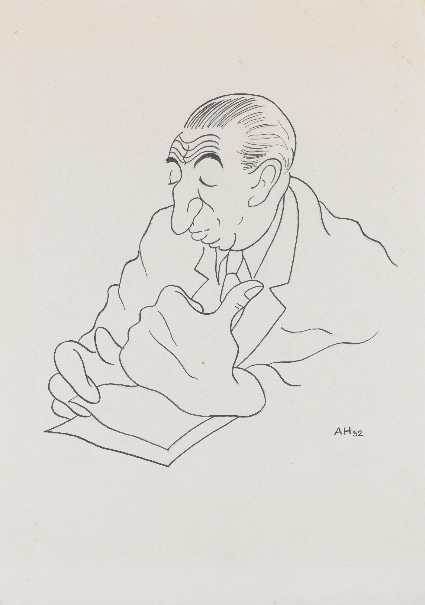 Adolf Hoffmeister - Czech Portrait Of Antonín Pelc (Portrét A. Pelce)