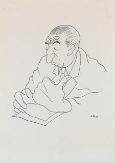 Adolf Hoffmeister - Czech Portrait Of Antonín Pelc (Portrét A. Pelce)