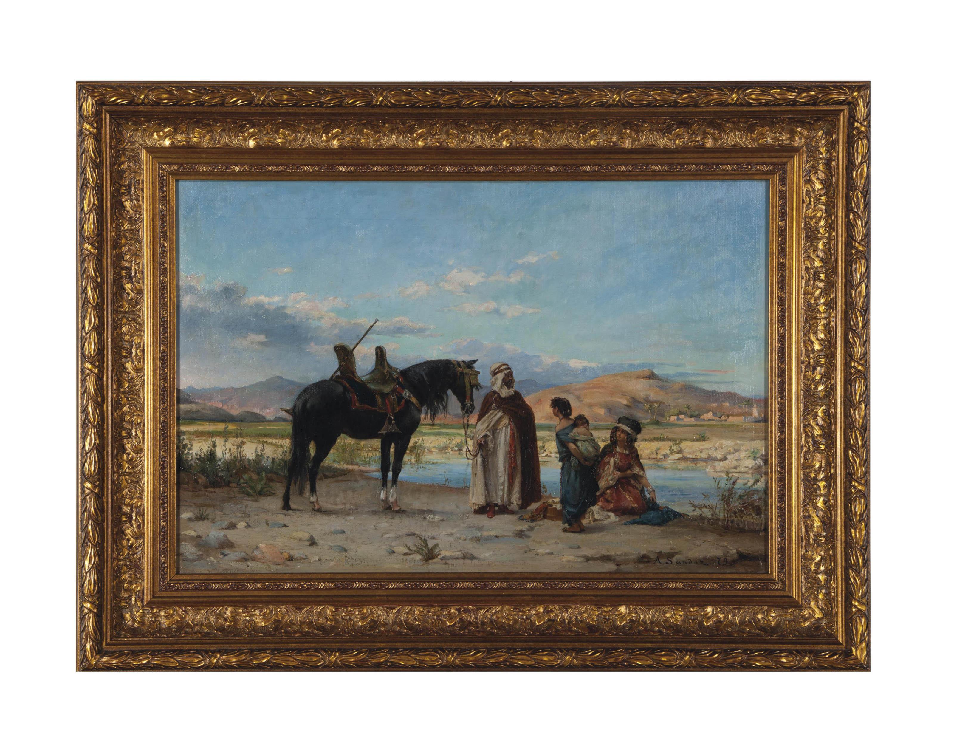 Adolf Karol Sandoz - At the Oasis