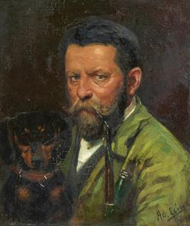 Adolf Lins - Selbstporträt