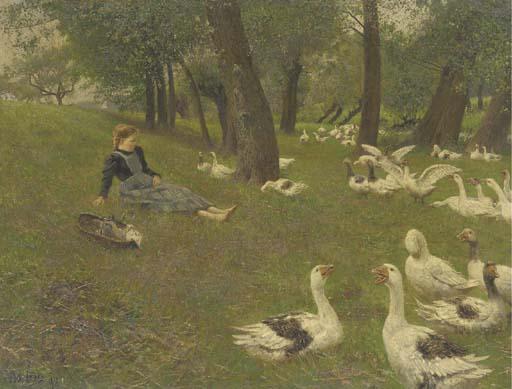Adolf Lins - The Goose Girl