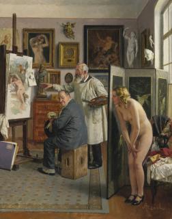 Adolf Reich - Im Künstleratelier (In The Artist\'S Studio)