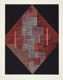 Adolf Richard Fleischmann - Rote Raute, nach Gouache