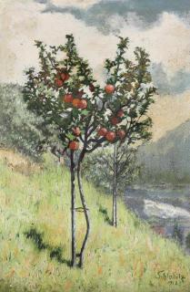 Adolf Schlabitz - An orange tree