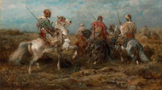 Adolf Schreyer - Arab horsemen