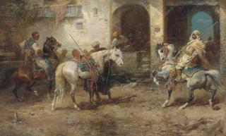 Adolf Schreyer - Arabian Horsemen