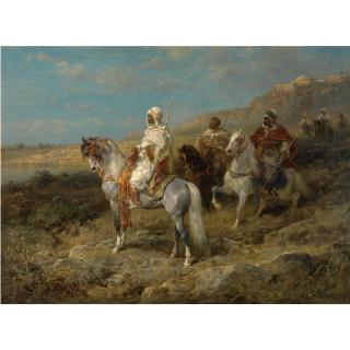 Adolf Schreyer - German arab Scouts On Horseback