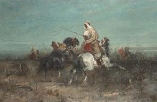 Adolf Schreyer - The Retreat