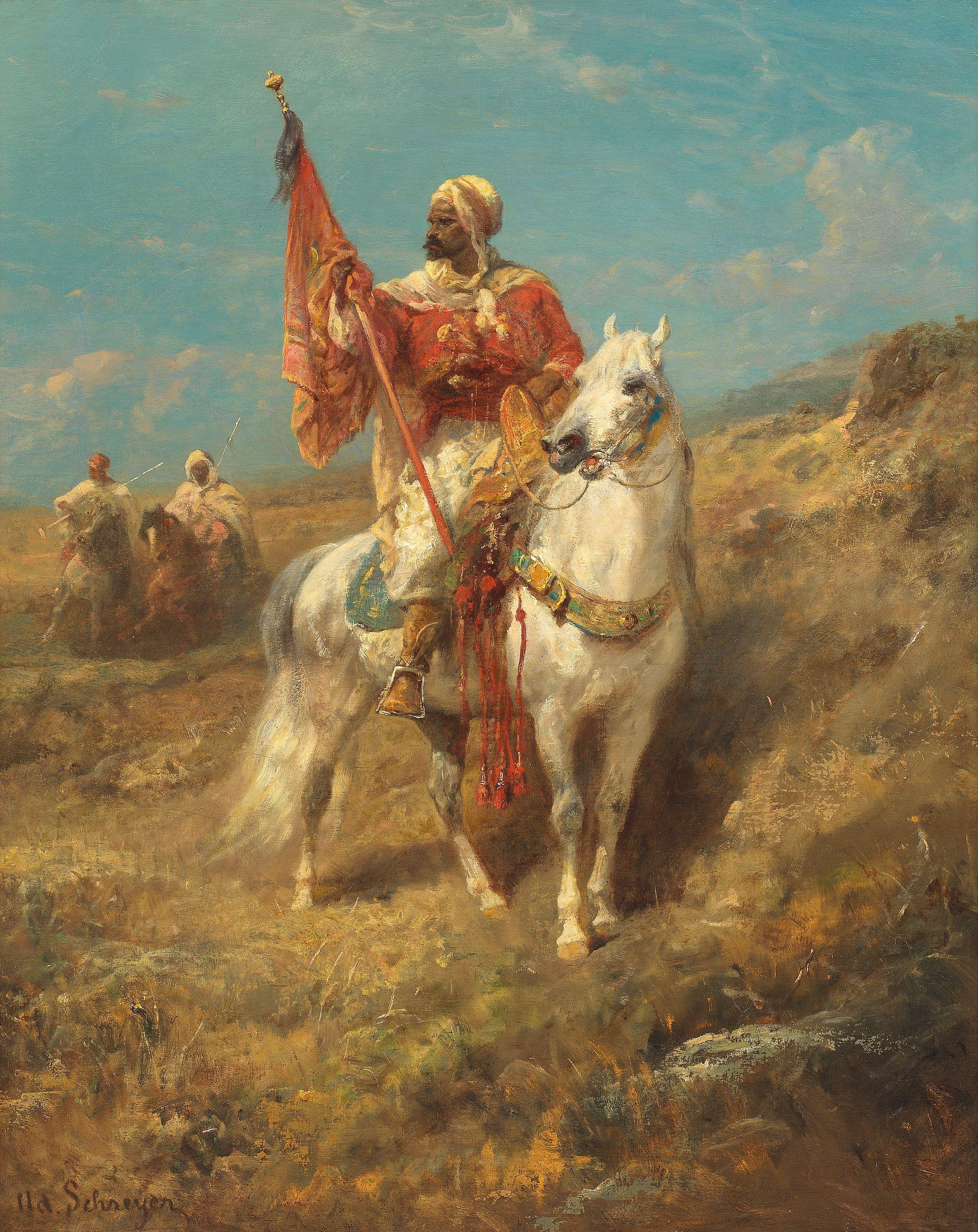 Adolf Schreyer - The standard bearer