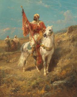 Adolf Schreyer - The standard bearer