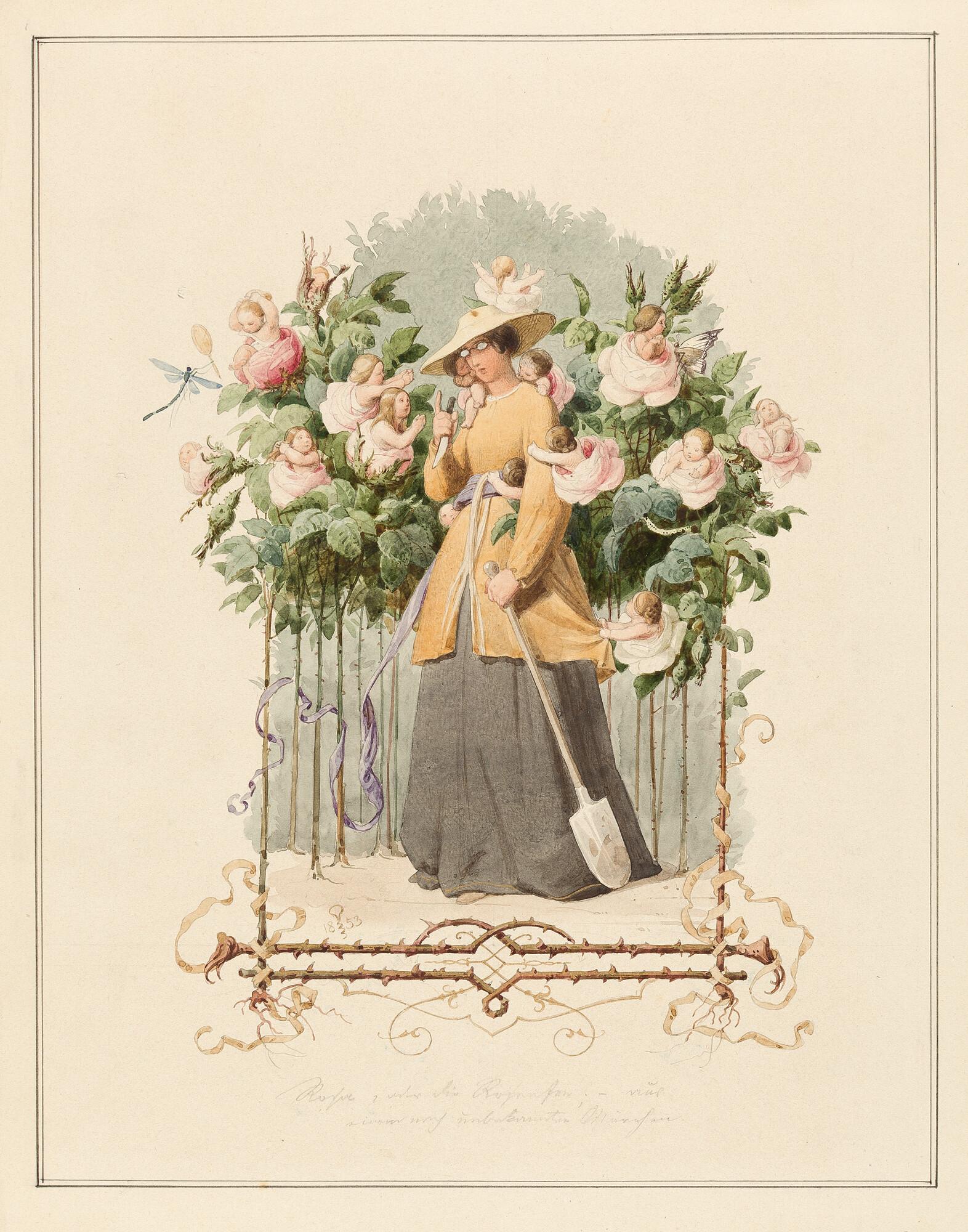 Adolf Schrödter - Die Rosenfee.