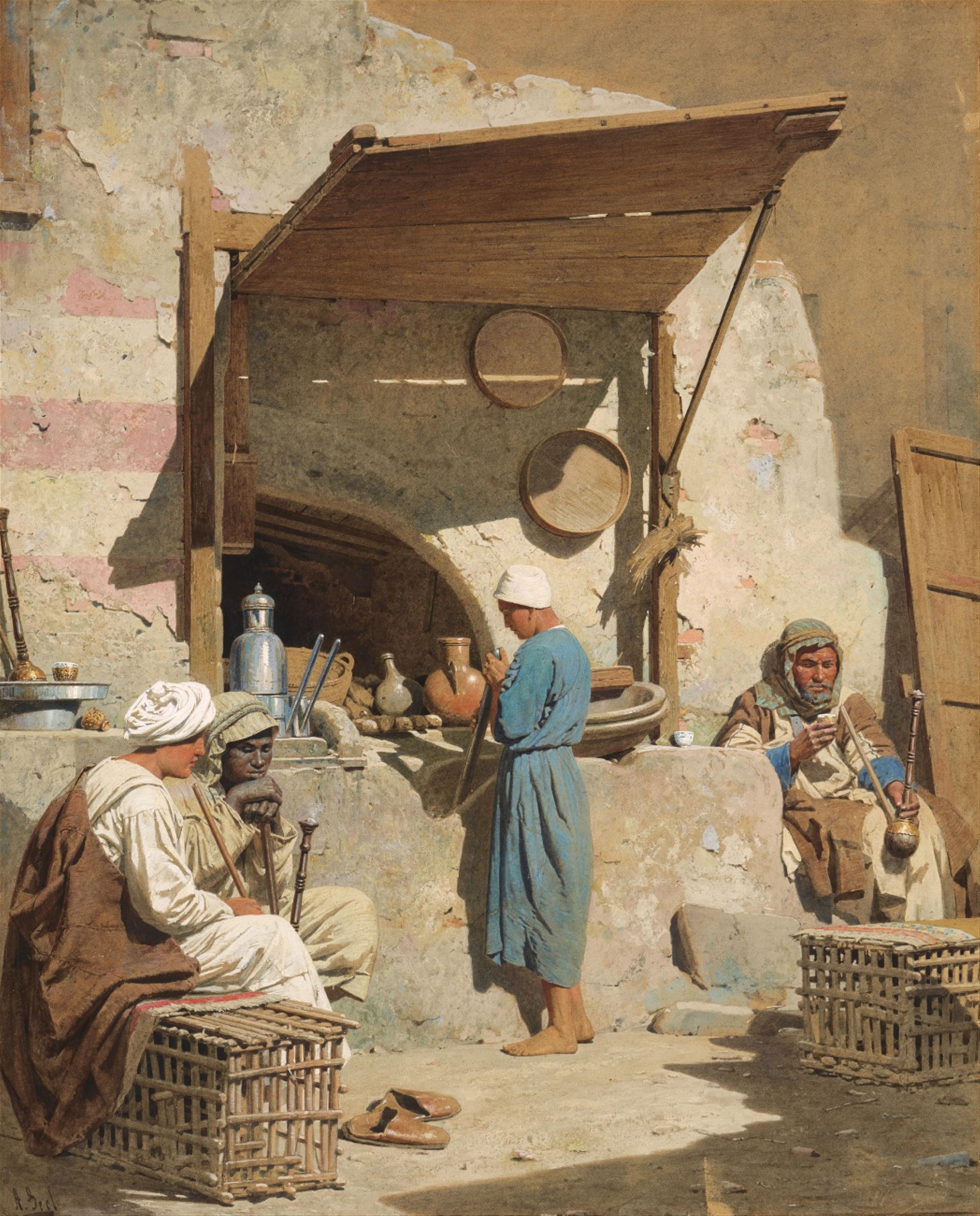 Adolf Seel - Orientalische Straßenszene
