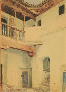 Adolf Seel - Spanischer Innenhof