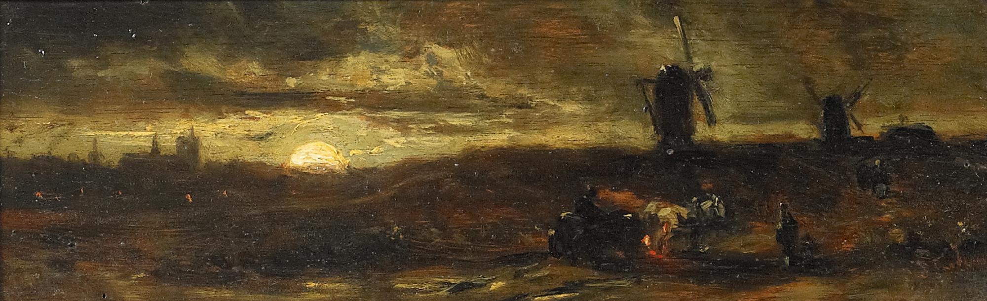 Adolf Stademann - Landschaft im Mondschein