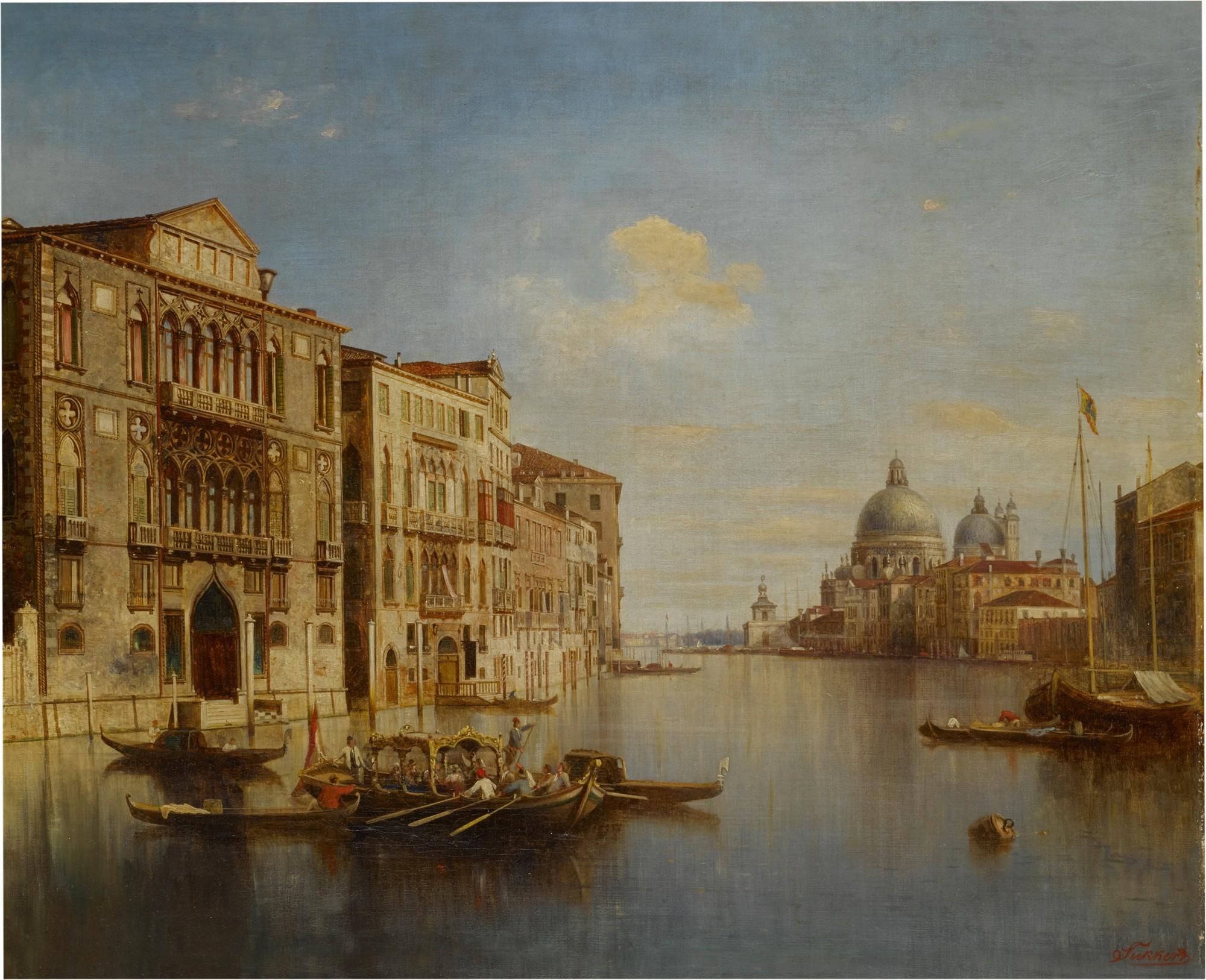 Adolf Sukkert - A View of the Grand Canal, Venice