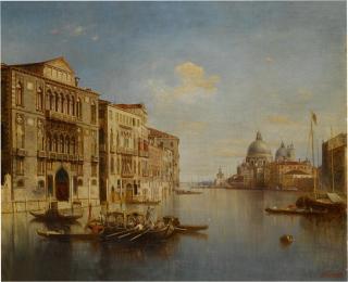 Adolf Sukkert - A View of the Grand Canal, Venice