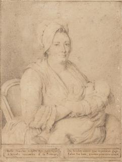 Adolf Ulrik Wertmüller - Woman giving milk