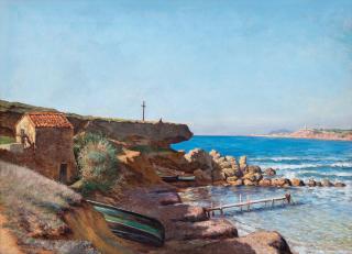 Adolf von Becker - Landscape From The South.