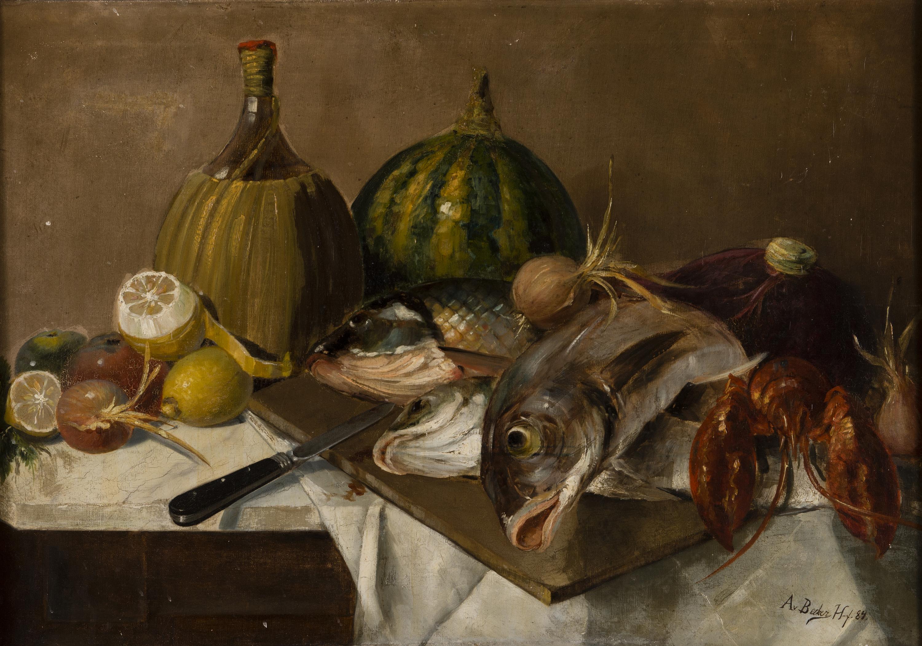 Adolf von Becker - Still-Life.