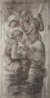 Adolf von Hildebrand - Freskenentwurf für das Mausoleum der Familie Schnitzler.