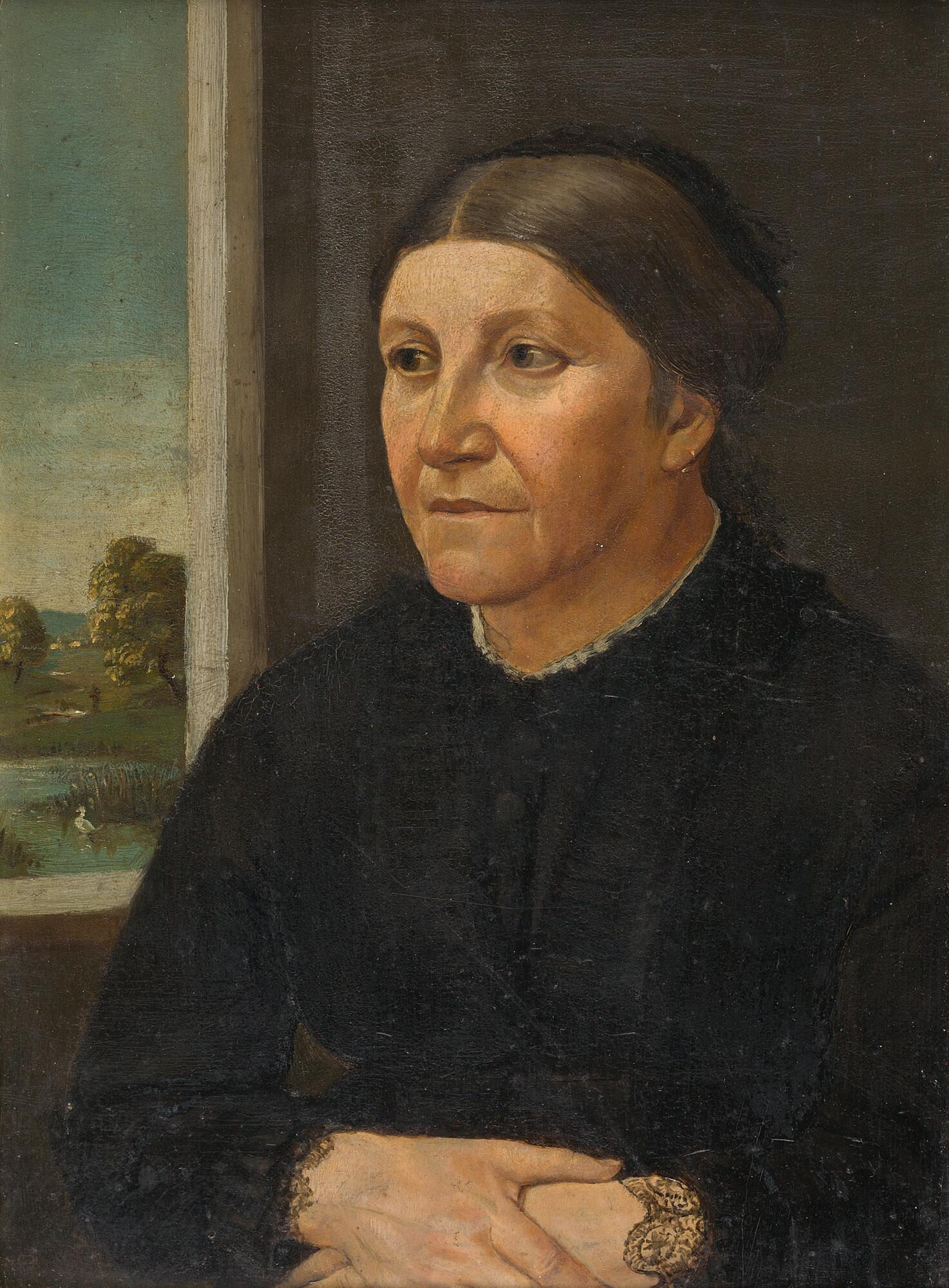 Adolf von Hildebrand - Porträt seiner Mutter Clementine Hildebrand.