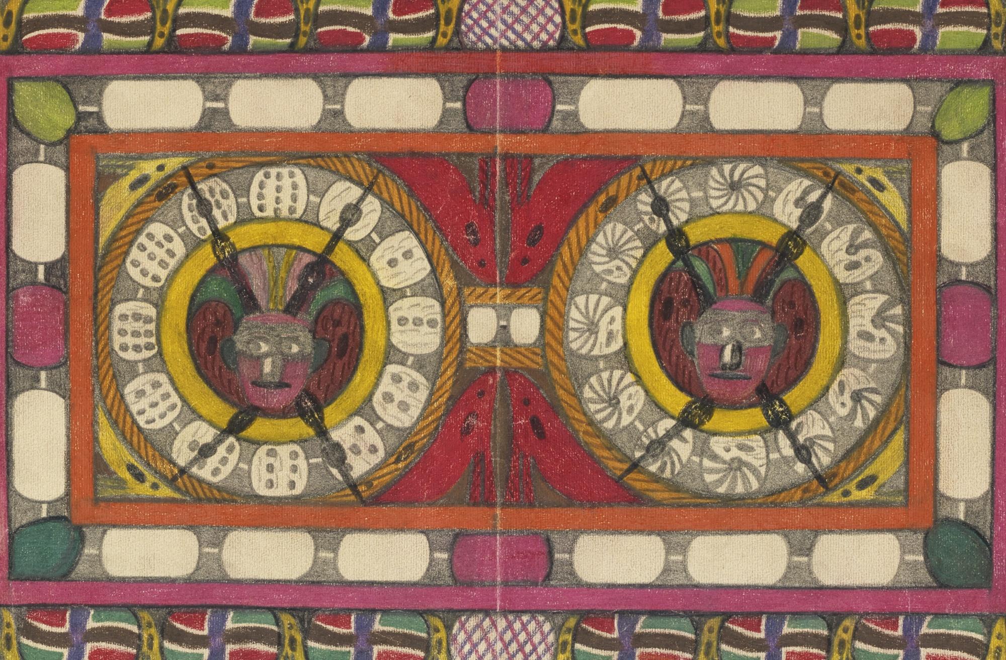 Adolf Wölfli - Hiesiges Bild Ist Ein Theil Vom Denkmal, 1926