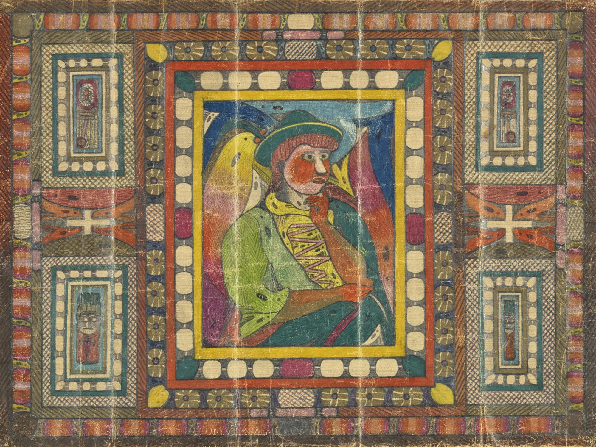 Adolf Wölfli - Skt.Adolfina, Vom Skt.Adolf=Throon, Im Tirol, 1927