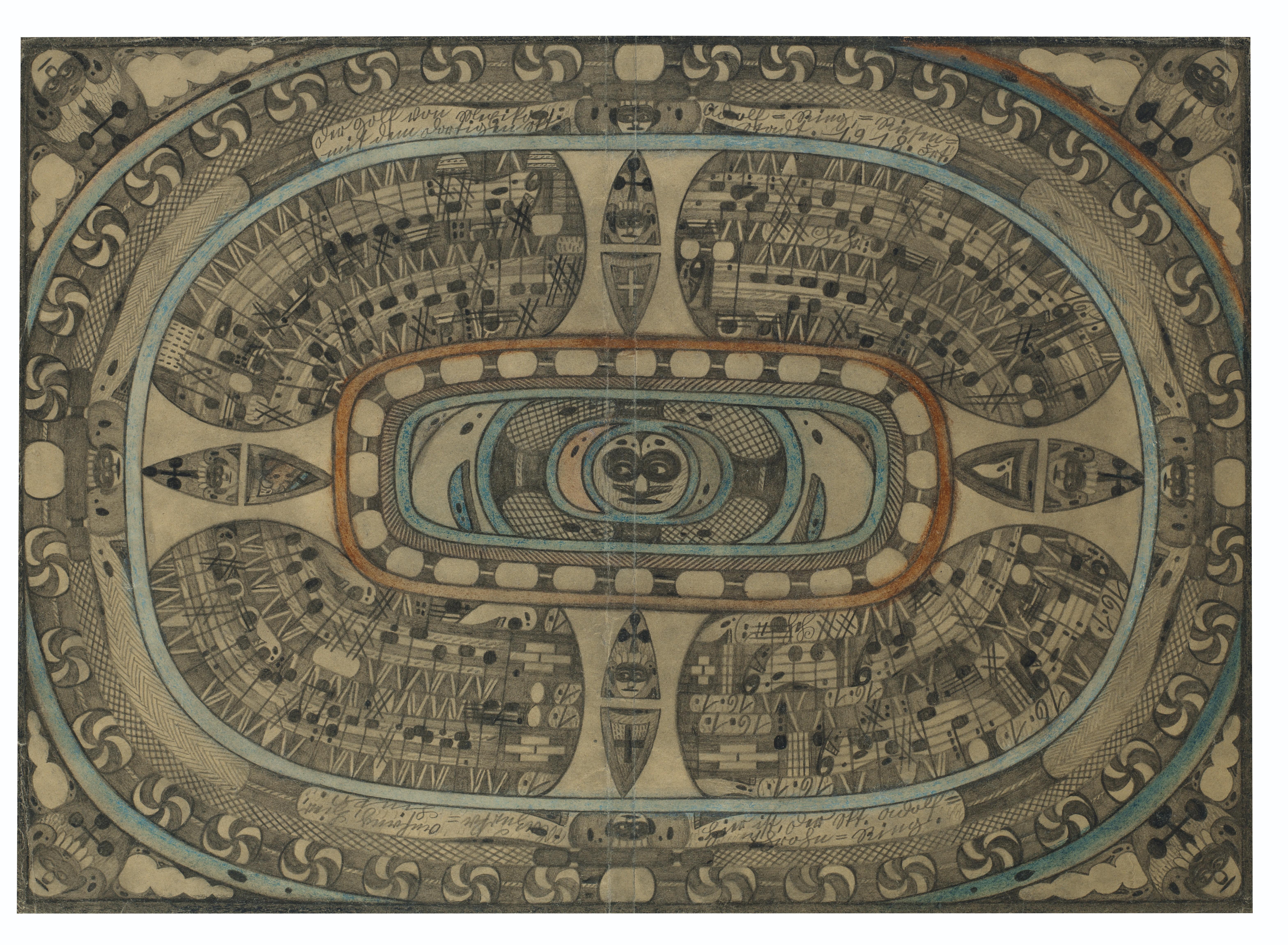 Adolf Wölfli - Untitled, 1918