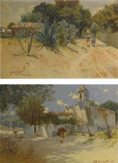 Adolfo Best Maugard - Two Mexican Landscapes 