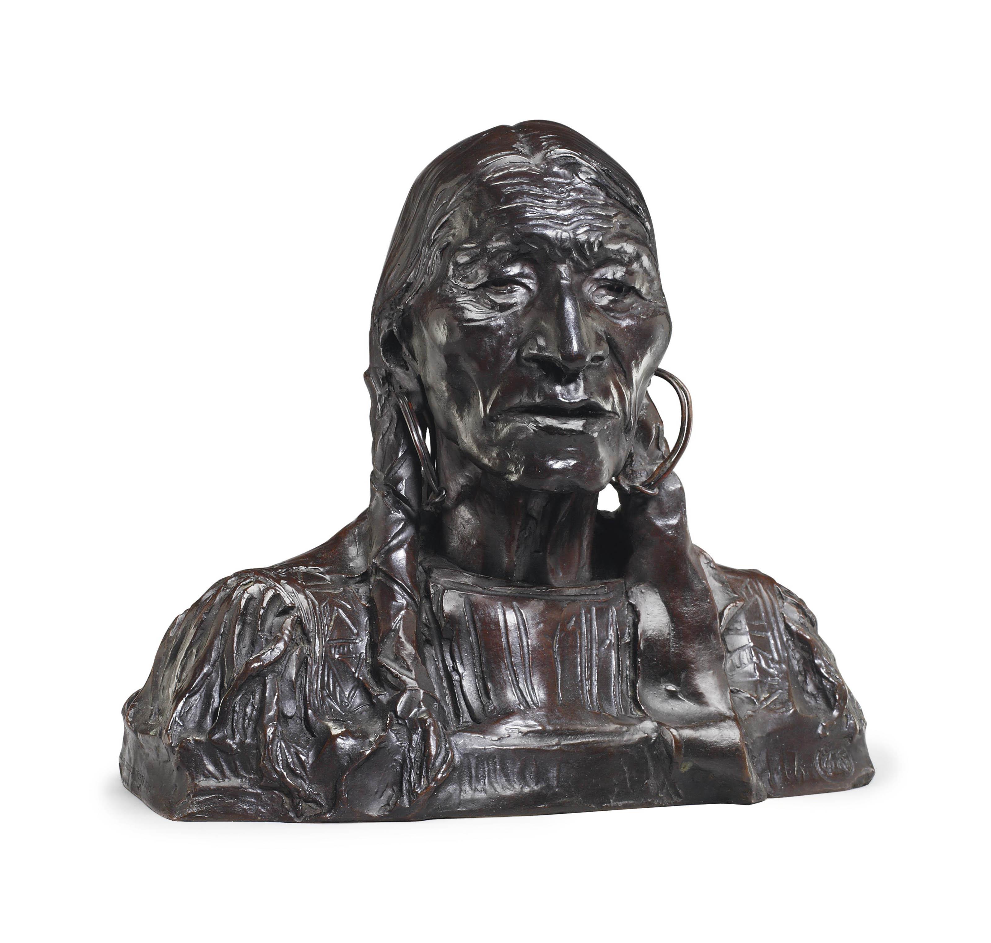 Adolph Alexander Weinman - \'Chief Flat Iron, Ogalalla Sioux\'