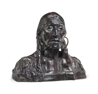 Adolph Alexander Weinman - \'Chief Flat Iron, Ogalalla Sioux\'