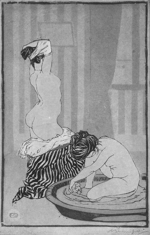 Adolph Beaufrère - Femmes au Tub (Morane B-1; Musée des Beaux-Arts de Rennes 1)