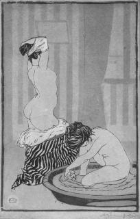 Adolph Beaufrère - Femmes au Tub (Morane B-1; Musée des Beaux-Arts de Rennes 1)