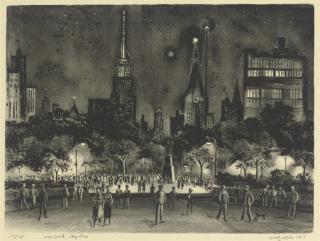 Adolph Dehn - New York Sky Line (L. & O. 490)