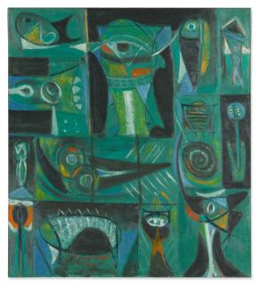 Adolph Gottlieb - Green and Blue