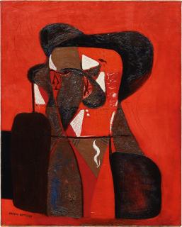 Adolph Gottlieb - Red Portrait