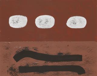 Adolph Gottlieb - Three White Discs