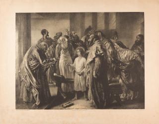 Adolph Menzel - Christus als Knabe im Tempel.