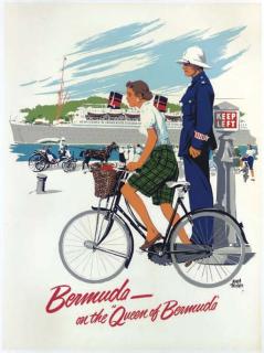 Adolph Treidler - Bermuda- On the Queen of Bermuda