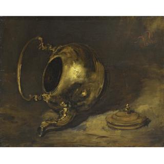 Adolph von Menzel - German Umgestürzter Teekessel (Upturned Teapot)