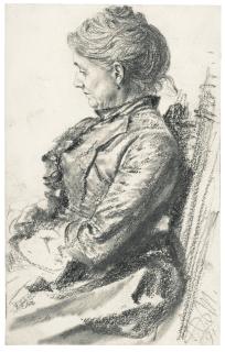 Adolph Von Menzel - Seated Woman