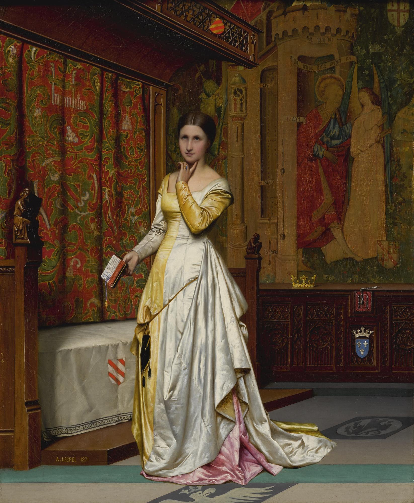 Adolphe Alexandre Lesrel - French Contemplation 