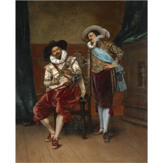 Adolphe Alexandre Lesrel - French les Cavaliers