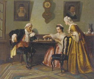 Adolphe Alexandre Lesrel - The game of chess