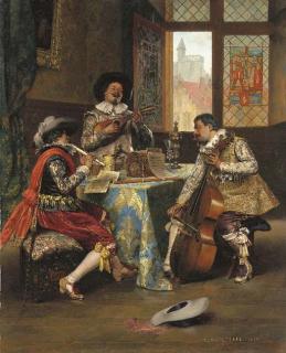 Adolphe-Alexandre Lesrel - The musical trio